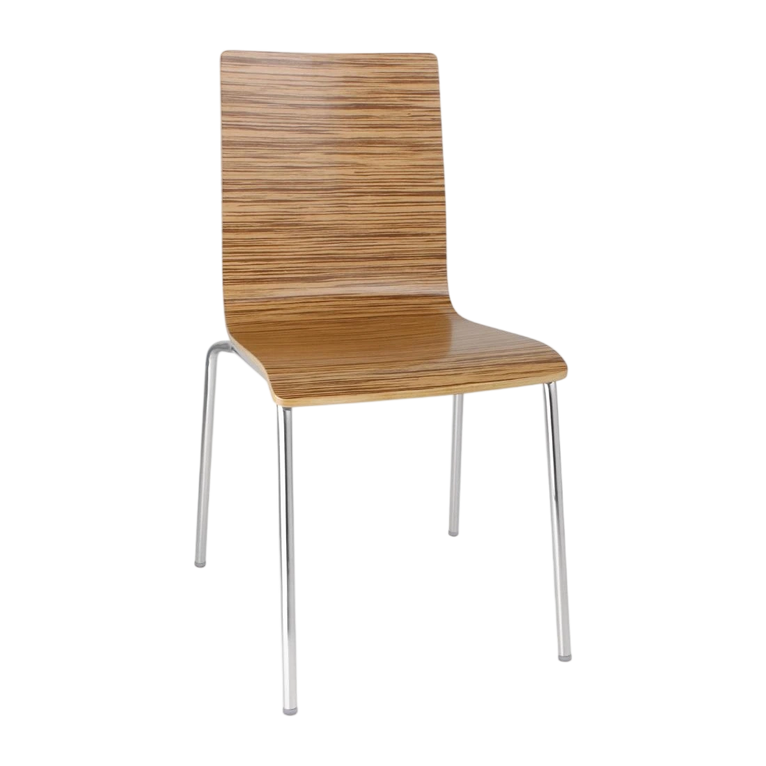 Bolero Square Back SideChair Zebrano (Pack 4)