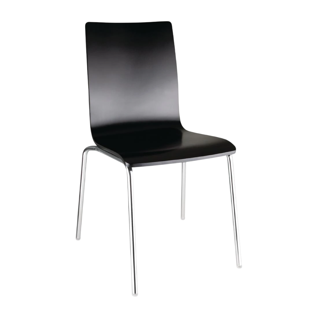 Bolero Square Back Sidechair Black (Pack 4)