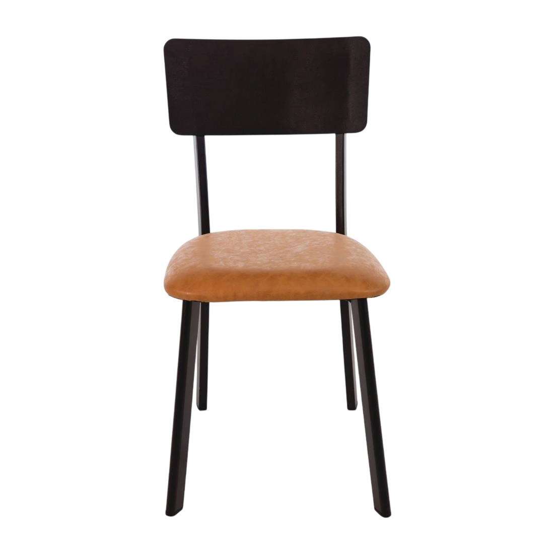 Bolero Metal & PU Side Chair Vintage Camel (Pack 4)