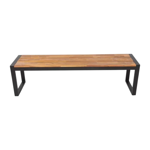 Bolero Steel & Acacia Industrial Bench - 1600x380mm (Pack 2) commercial kitchen equipment