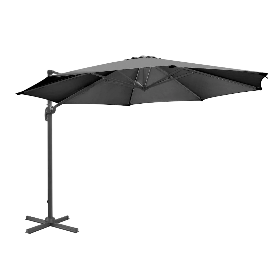 Bolero Venice Heavy Duty Umbrella Black - 3.5m