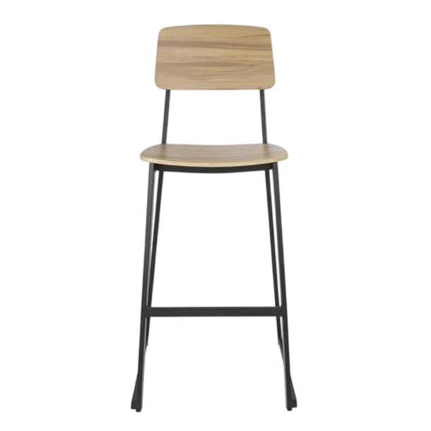 Bolero FU525 Beaufort Wooden High Stools – Stylish (Set of 2) commercial kitchen equipment