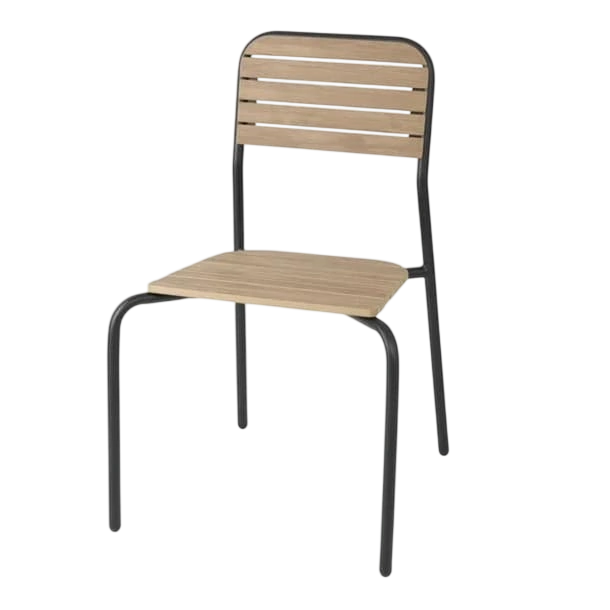 Bolero FU537 Santorini Wood Outdoor Chairs – Set of 4 commercial kitchen equipment