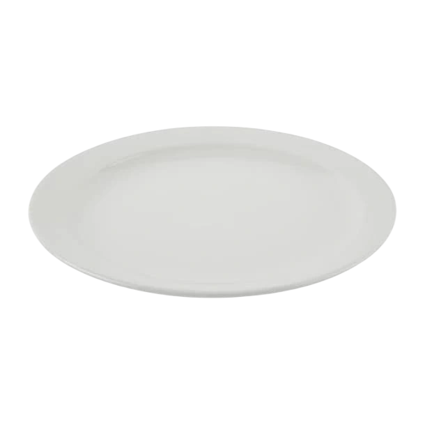 Olympia S754 Athena Narrow Rimmed Plates – 10" White Porcelain (Pack of 36) commercial kitchen equipment