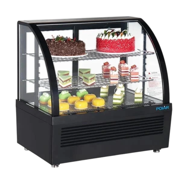 Polar CU636-A C-Series 100L Countertop Display Fridge – Black Finish commercial kitchen equipment