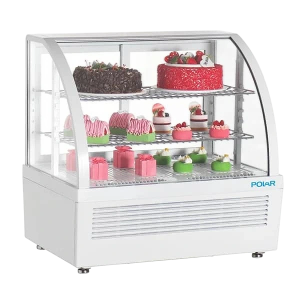 Polar CU637-A Display Fridge – 100L Countertop, White Finish commercial kitchen equipment