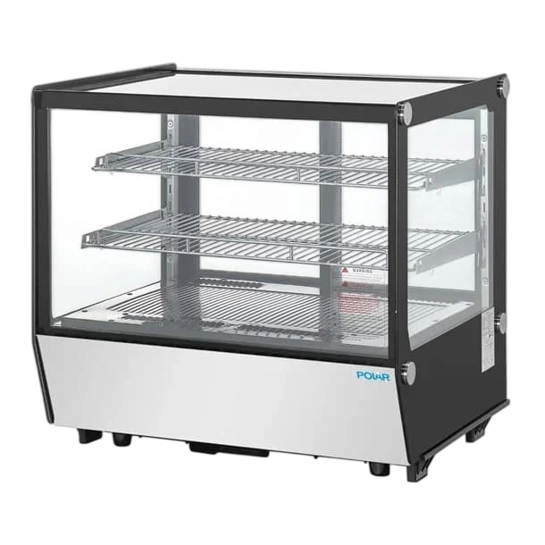 Polar PG003-A G-Series 120L Counter Display Fridge – Square Glass Merchandiser commercial kitchen equipment