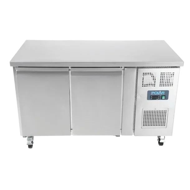 Polar UA047-A U-Series Double Door Counter Fridge – 282L, Heavy-Duty commercial kitchen equipment