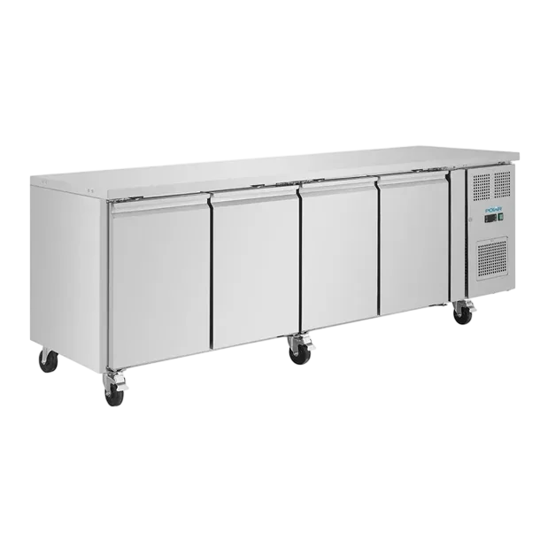 Polar UA049-A U-Series Four Door Counter Fridge – 553L, Heavy-Duty commercial kitchen equipment