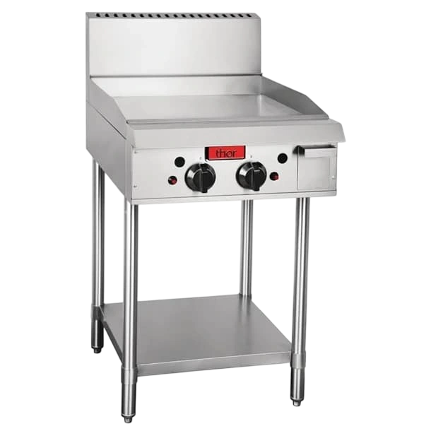 Thor GH105 Freestanding 2 Burner Gas Griddle – 20mm Plate, NG or LPG commercial kitchen equipment