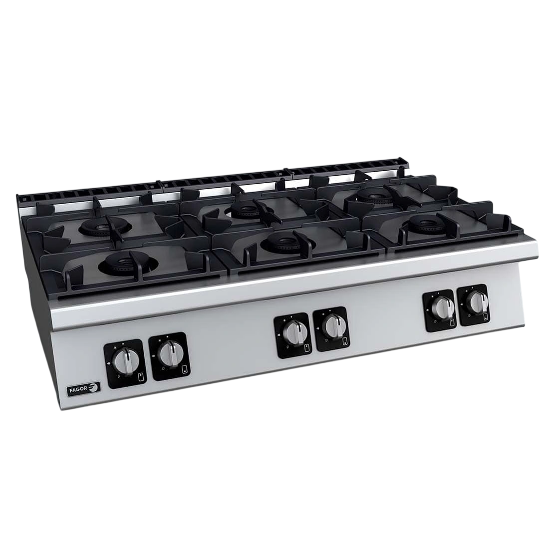 Fagor Kore 700 C-G760H 6 Burner Bench Top Gas Cooktop – 1200mm commercial kitchen equipment