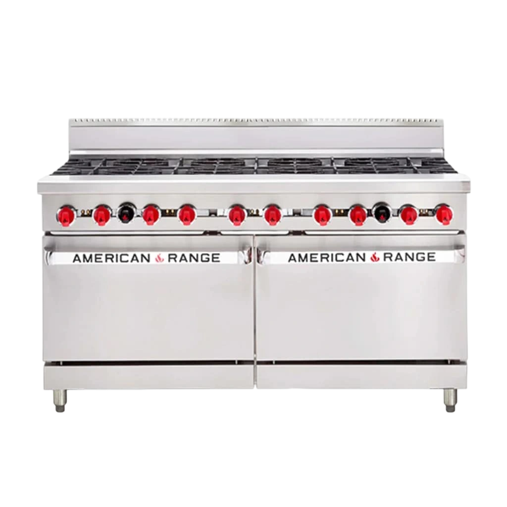 American Range AAR.10B Oven Range – 10 Burner Double Oven commercial kitchen equipment