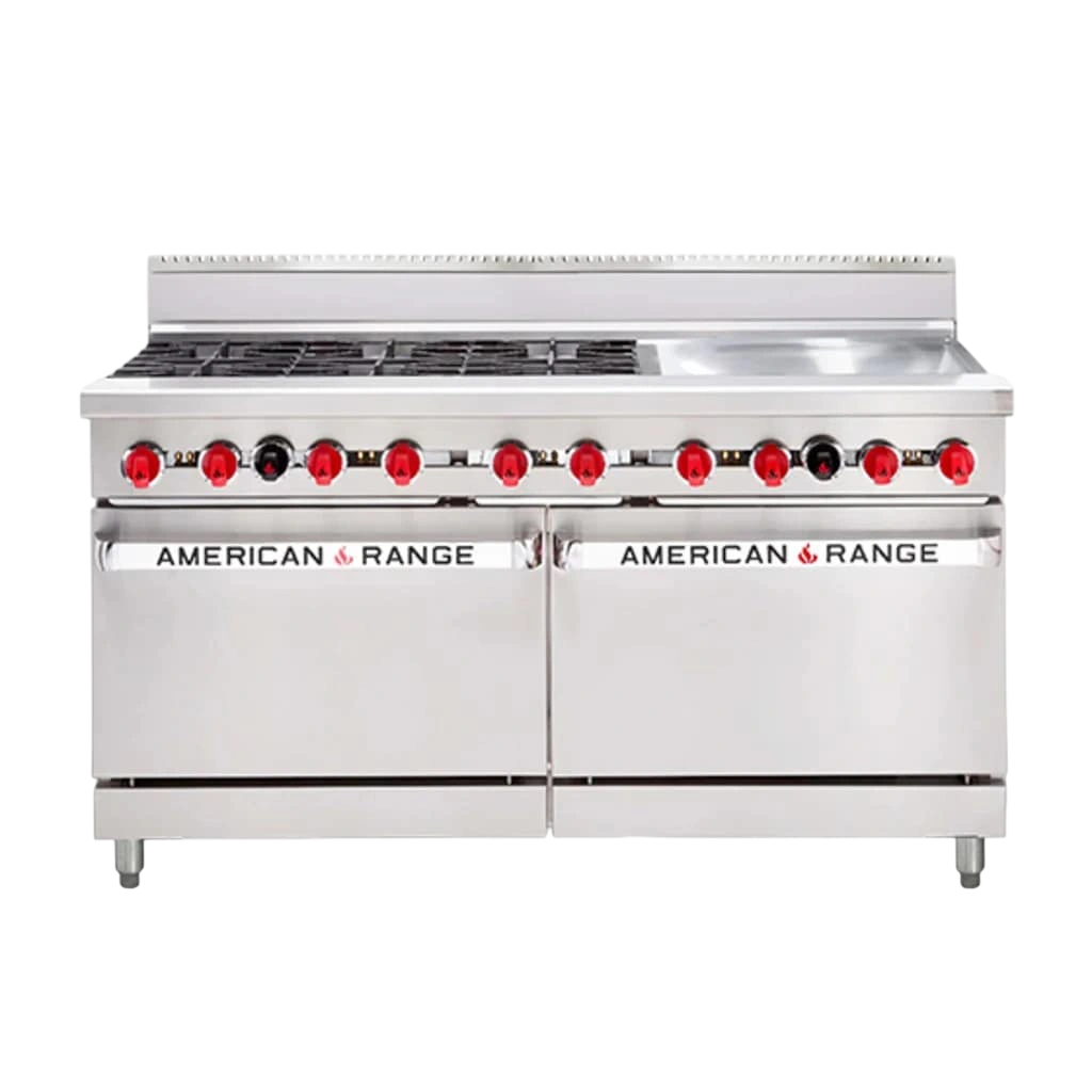 American Range AAR.6B.24G 60” Oven Range – 6 Burner & 600mm Griddle commercial kitchen equipment