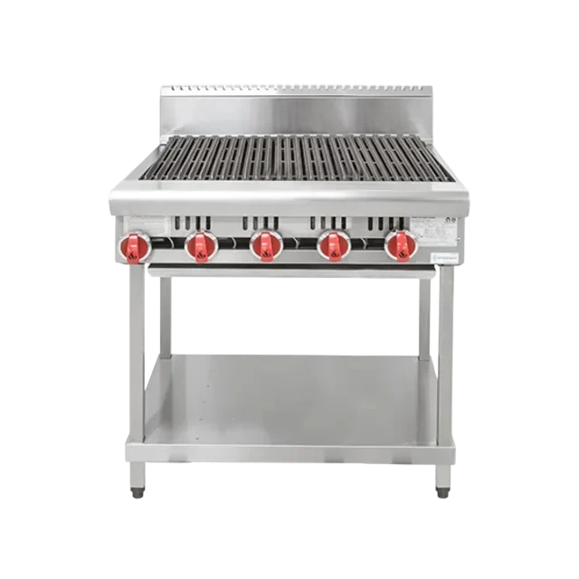 American Range AARRB.24 24-inch commercial char grill on equipment stand