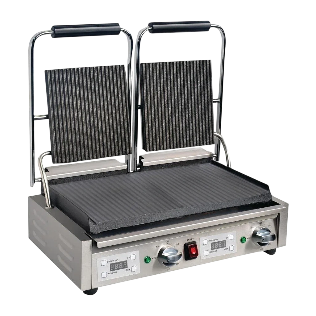 Apuro Contact Grill Double Ribbed/Flat commercial kitchen equipment