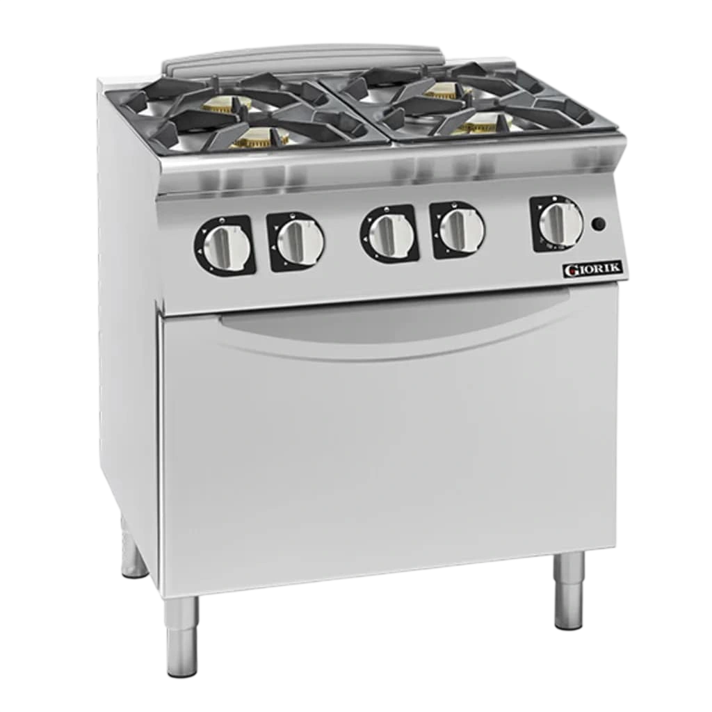 Giorik 700 Series CG740FT 4 Burner Gas Range & Oven commercial kitchen equipment
