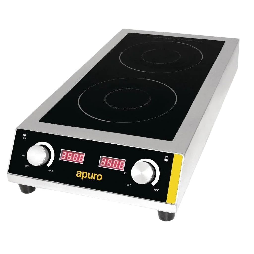 Apuro GF239-A Double Induction Hob – 7kW Heavy Duty commercial kitchen equipment