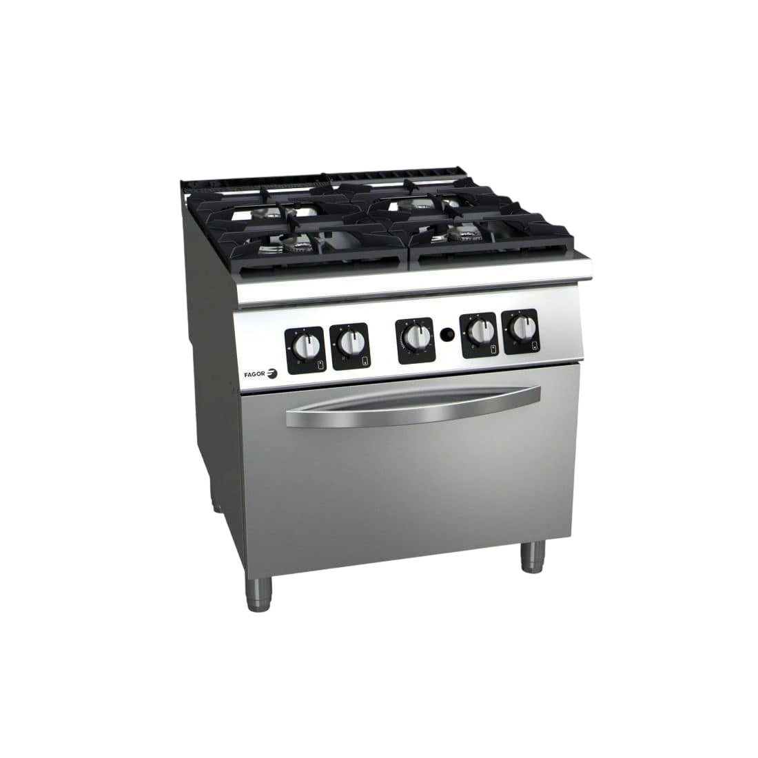 Fagor C-G941H Gas 4 Burner with GN 2/1 Gas Oven – 42.8kW | KW Commercial Kitchen commercial kitchen equipment