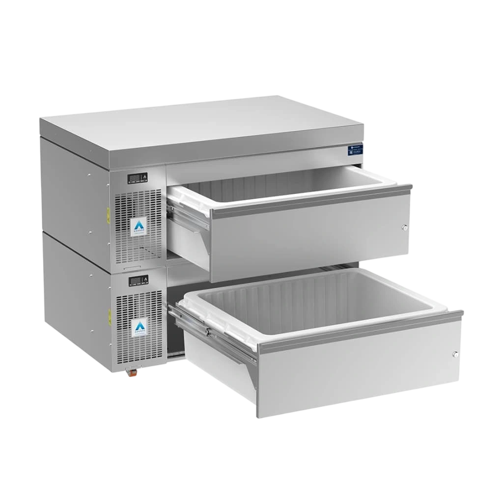 Adande VNS2.CT / VCS2.CT Dual Temperature Double Drawer | +15°C to -22°C, Fridge Freezer commercial kitchen equipment