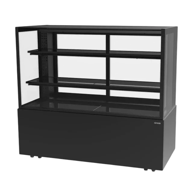 Airex AXR.FDFSSQ.15 Freestanding Refrigerated Display | 1500mm | 3 Tier | Frameless Glass commercial kitchen equipment