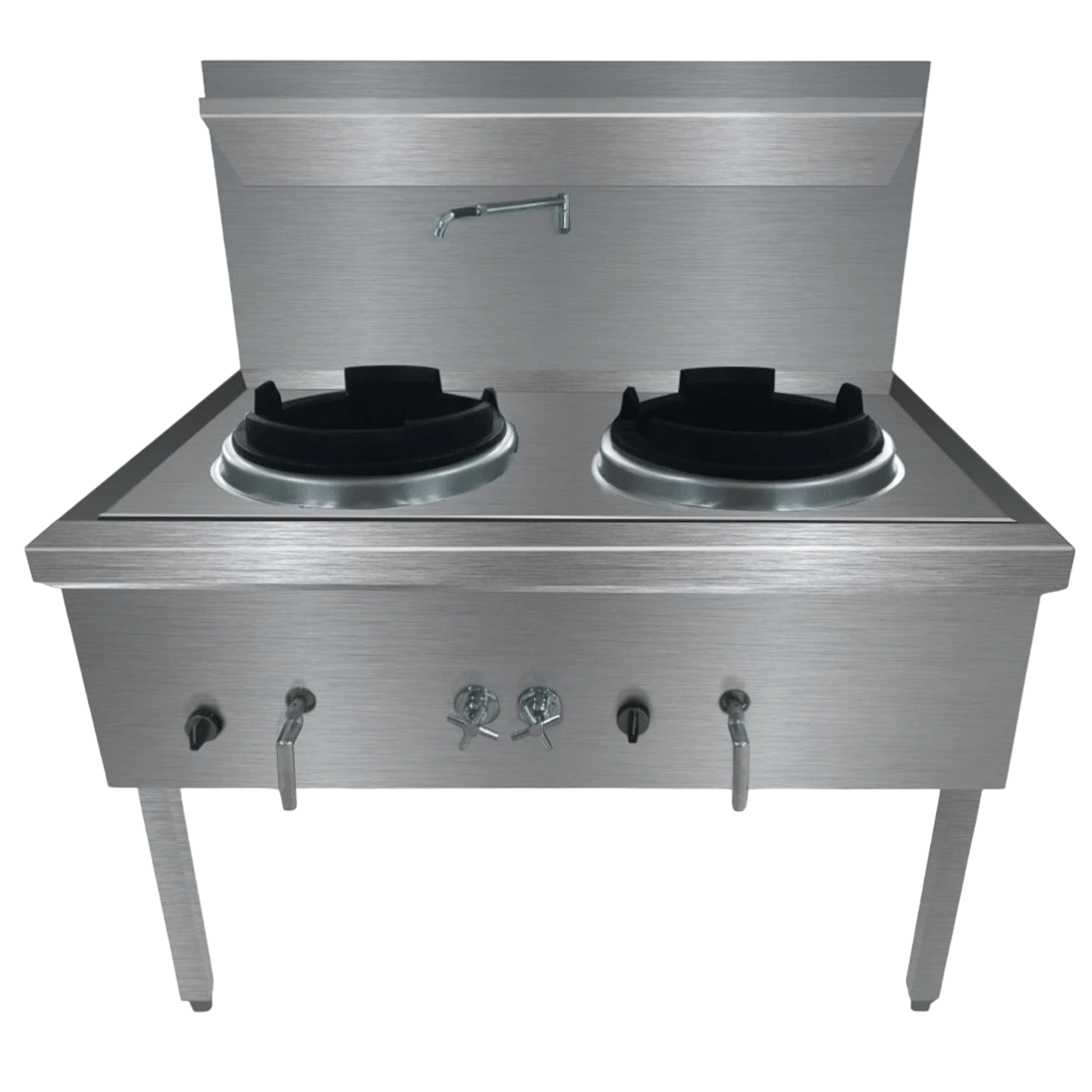 Gasmax WW-2LC Waterless LPG Double Wok Burner – 1200mm