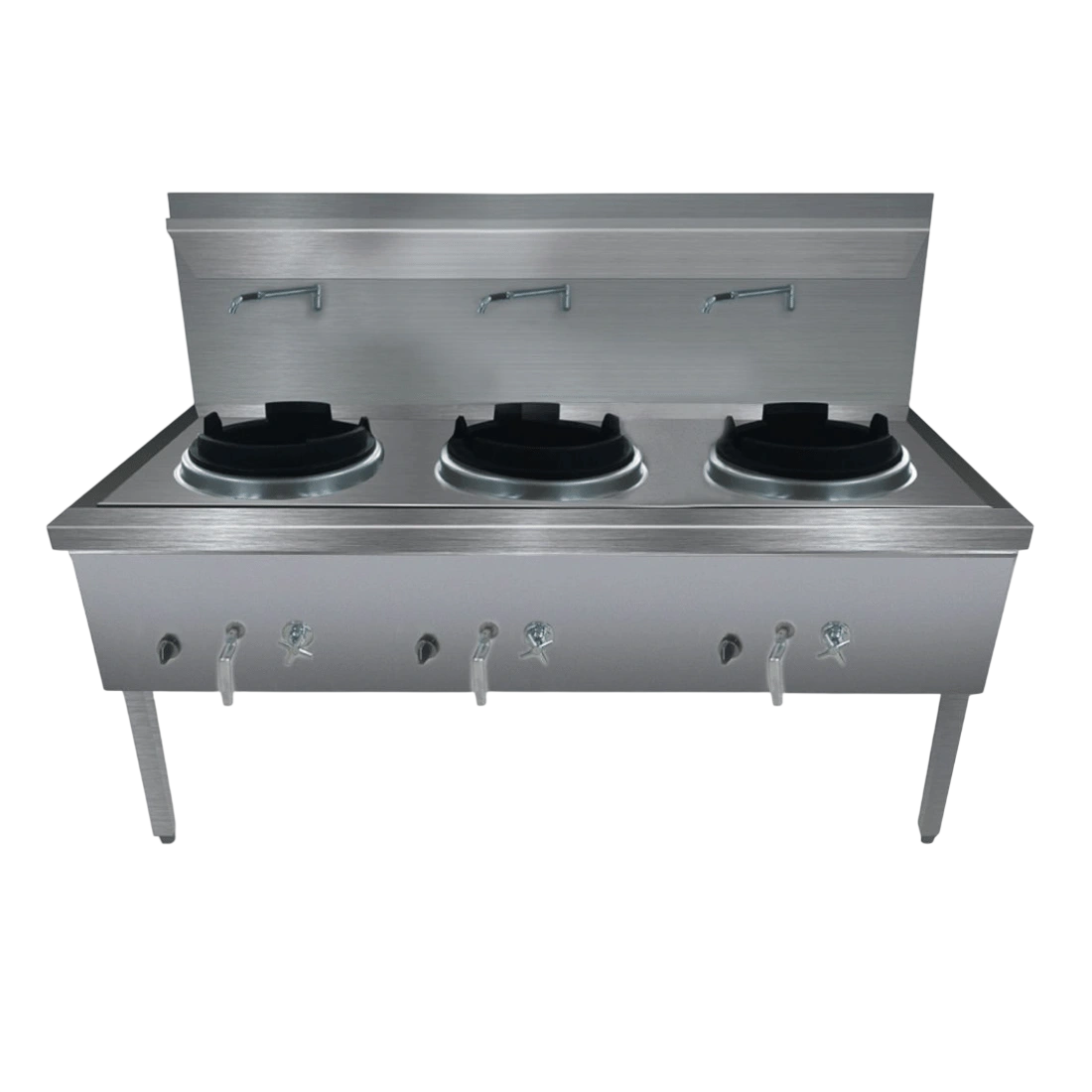 Gasmax WW-3LC Waterless LPG Triple Wok Burner – 1800mm commercial kitchen equipment