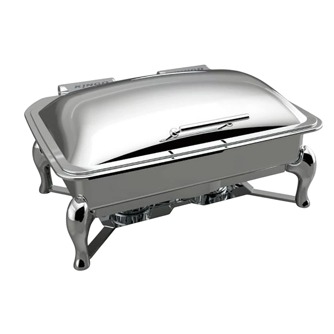 Kingo KGJ204G Oblong Chafing Dish 1/1 GN Steel Lid - Ex-Showroom commercial kitchen equipment