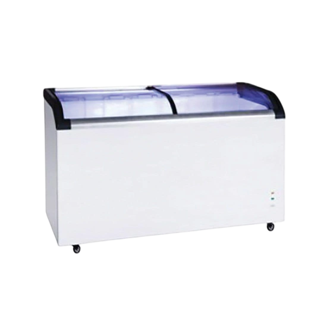 Thermaster ST545-QLD236 glass sliding lids chest freezer with castors