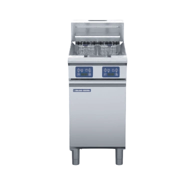 Blue Seal Evolution E44E Twin Pan Commercial Electric Fryer | Digital Controls commercial kitchen equipment
