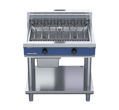 Blue Seal 900mm Electric Contact Chargrill with Stand – E596D-LS, 13.4kW Dual-Zone commercial kitchen equipment