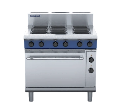 Blue Seal E56D Electric Oven Range – 6 Burner Cooktop + GN2/1 Convection Oven commercial kitchen equipment