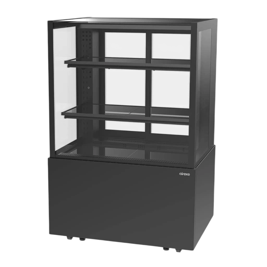 Airex AXR.FDFSSQ.09 Freestanding Refrigerated Display – 900 mm 3 Tier Frameless Glass commercial kitchen equipment