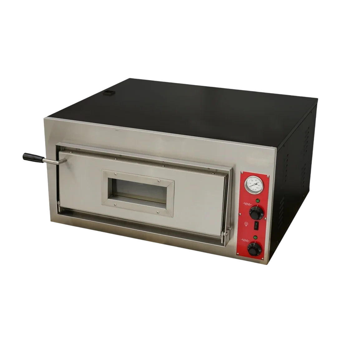Bakermax EP-1-1-SDE Black Panther Pizza Deck Oven – Single Deck 6 × 30 cm commercial kitchen equipment