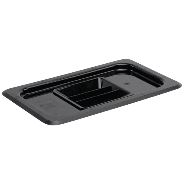 Vogue U477 Black Polycarbonate GN Lid – 1/4 GN, Durable & Food Safe commercial kitchen equipment