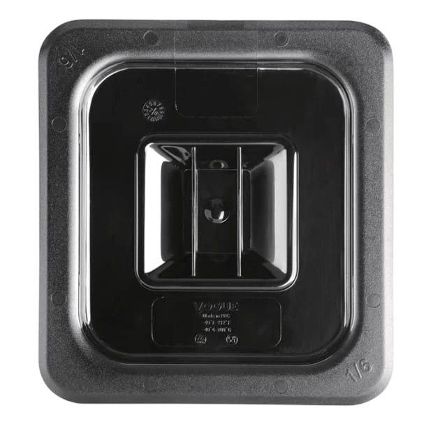 Vogue U478 Black Polycarbonate GN Lid – 1/6 GN, Durable & Food Safe commercial kitchen equipment