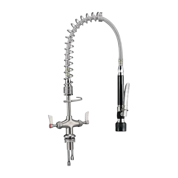 3monkeez Hob Mounted Pre-Rinse Tap with 305mm Pot Filler – Black commercial kitchen equipment