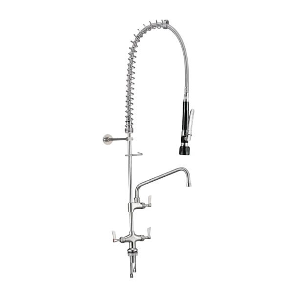 3monkeez Hob Mounted Pre-Rinse Tap with Pot Filler – Black, WELS 6-Star commercial kitchen equipment