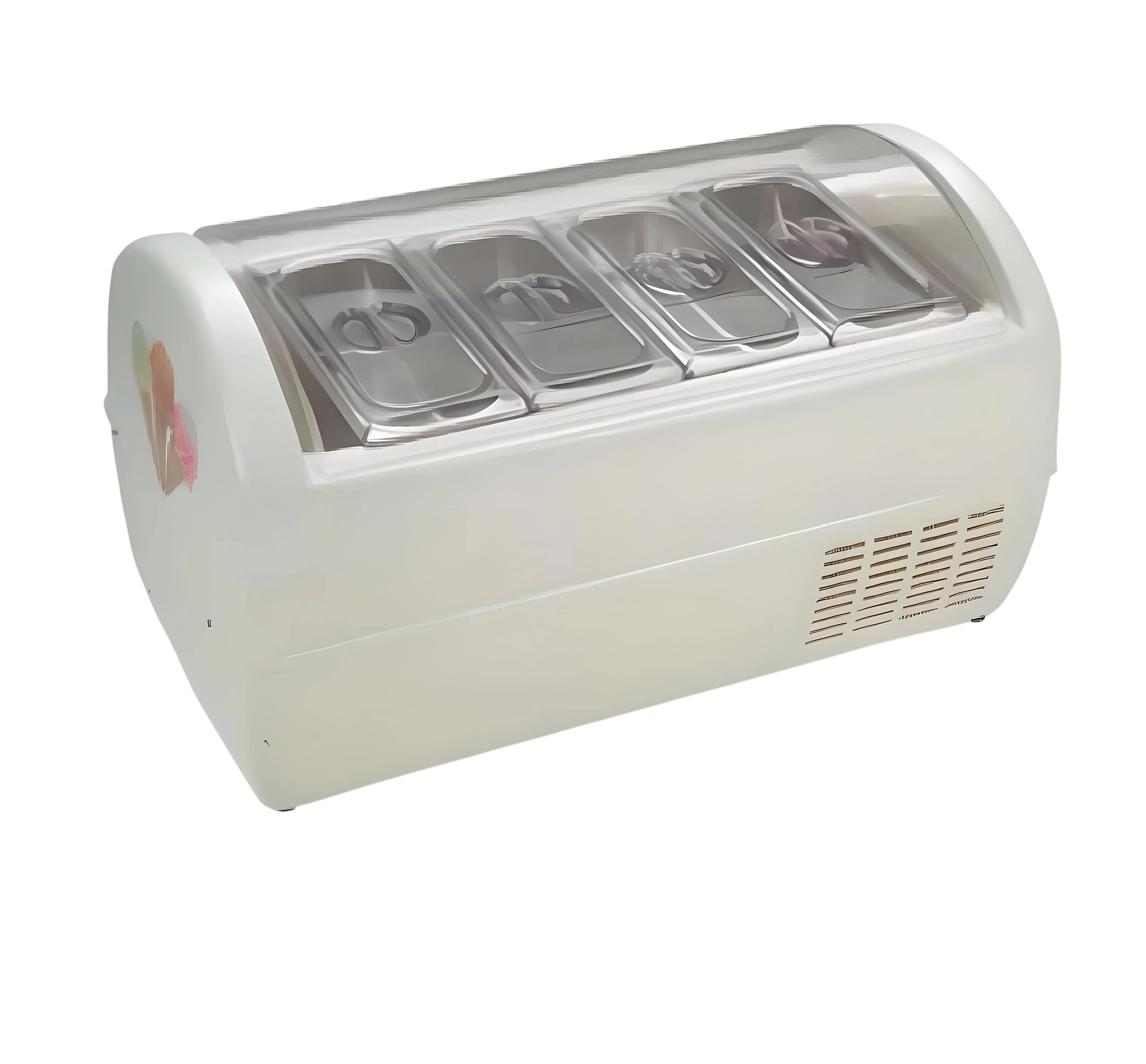 Technocrio CFT0004 Ice Cream Freezer – 4×5L Display | Baby Countertop commercial kitchen equipment