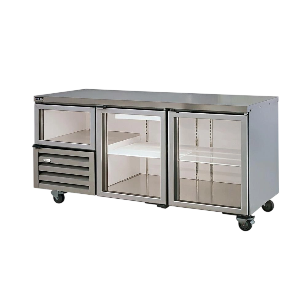 Anvil UBG1800(H) Underbench Fridge – 610L, 2½ Glass Doors | KW commercial kitchen equipment