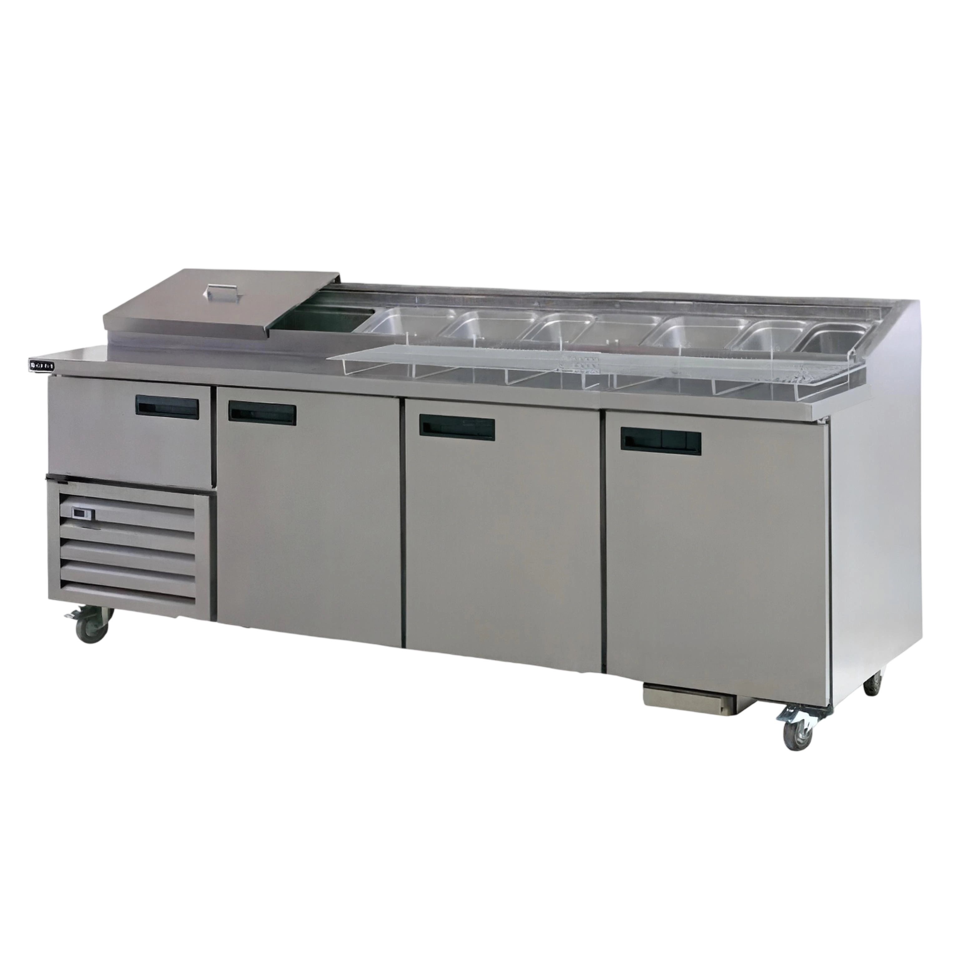Anvil UBP2400 Stainless Steel Pizza Prep Counter – 2400mm commercial kitchen equipment
