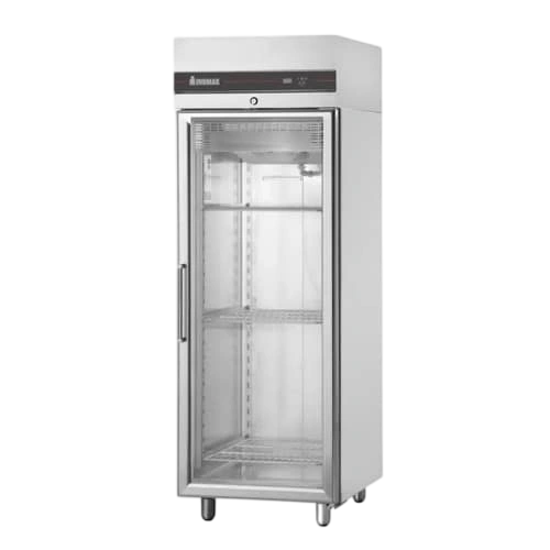 Inomak UFI1170G Upright Glass Door Fridge – 654L, Stainless Steel, R290 commercial kitchen equipment