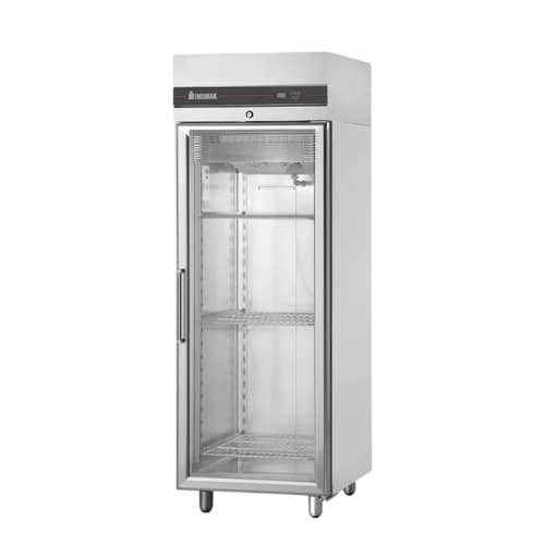 Inomak UFI2170G Upright Glass Door Freezer – 654L, R290, Stainless Steel