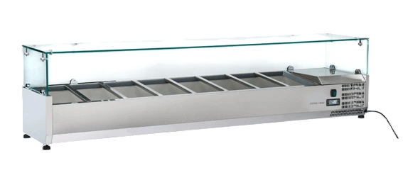 Anvil VRX1800 Refrigerated Glass Canopy Unit – 8×1/3 GN Pans, 1800mm Wide commercial kitchen equipment