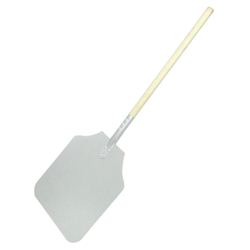 Wood Handle Aluminum Pizza Peel - 305x405mm (12x14") Blade 1320mm (52") Overall commercial kitchen equipment