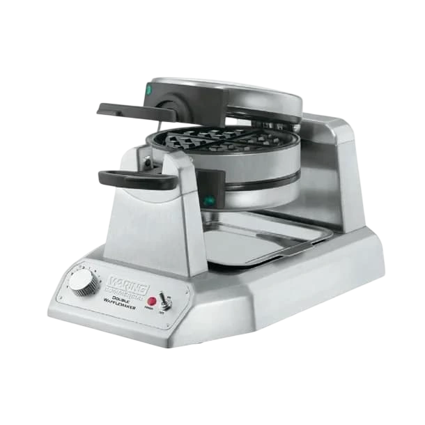 Waring DM874-A Double Waffle Maker – 50 Waffles/hr, Rotary Plates, Made in UK | 1.4kW commercial kitchen equipment