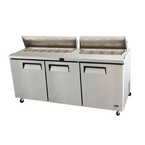 Atosa MSF8308 3 Door Pizza Prep Table – 600L, GN Pan Ready commercial kitchen equipment