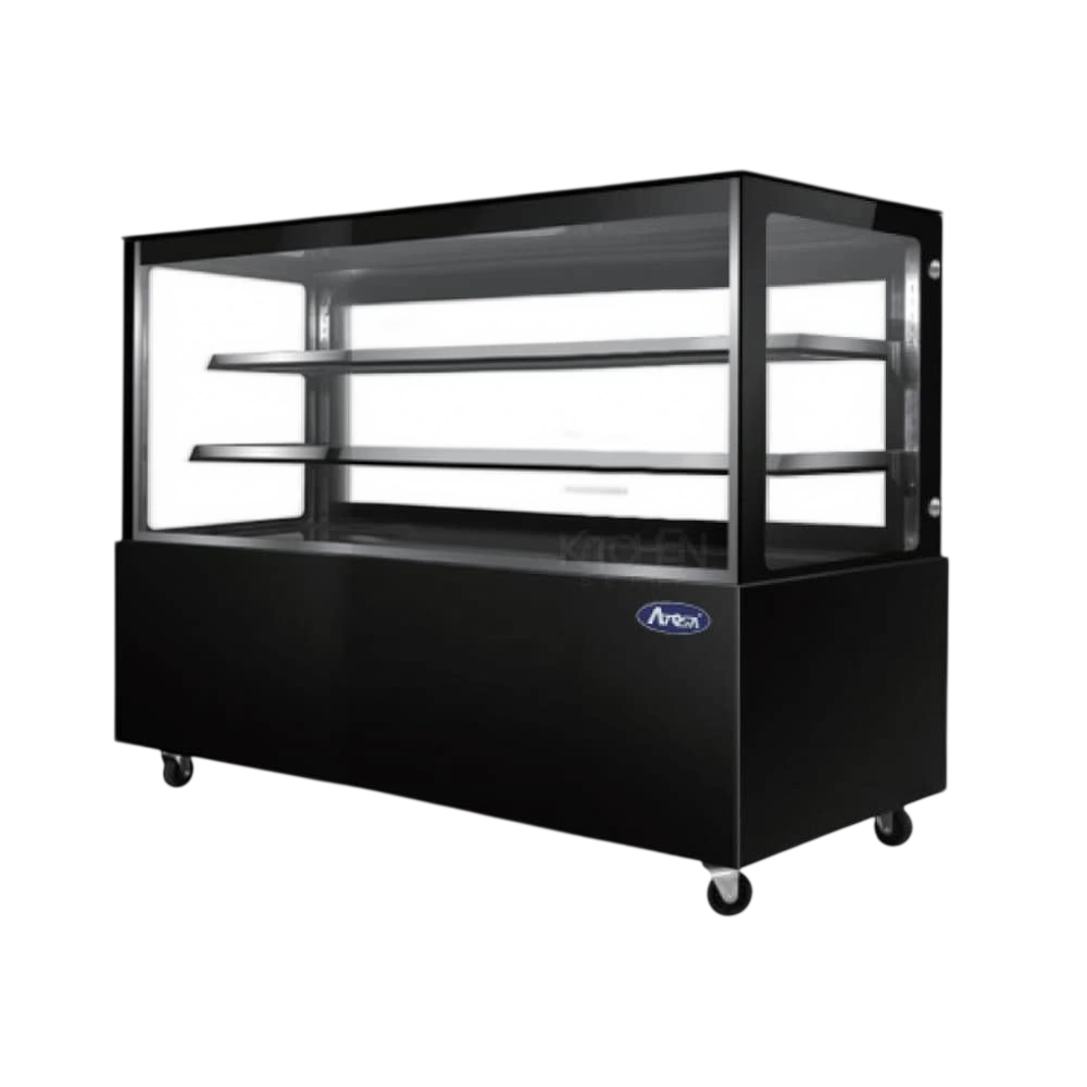 Atosa WDG186F Cake Display Fridge – 487L, Black Square commercial kitchen equipment