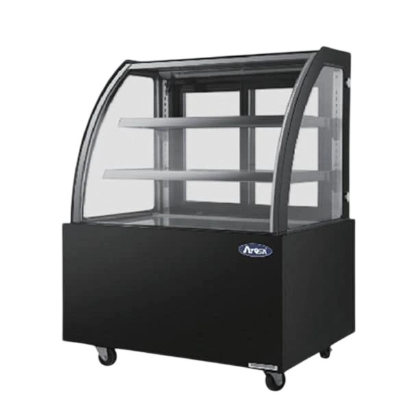Atosa WDG126D Cake Display Curve Glass – 246 L