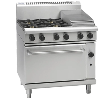Waldorf RN8613G 900mm Gas Range – 4 Burner + 300mm Griddle + Static Oven