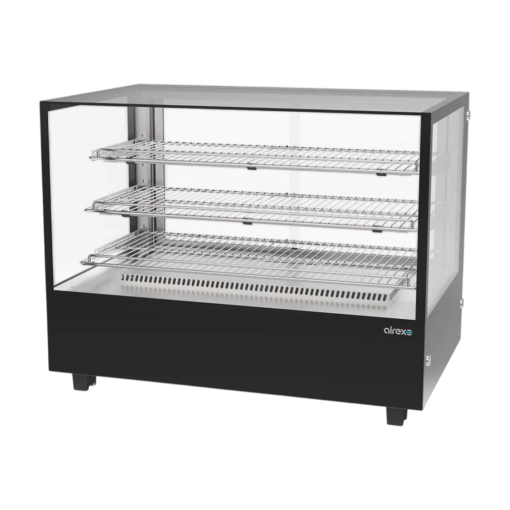 Airex AXH.FDCTSQ.09 Countertop Heated Square Food Display – 160L commercial kitchen equipment